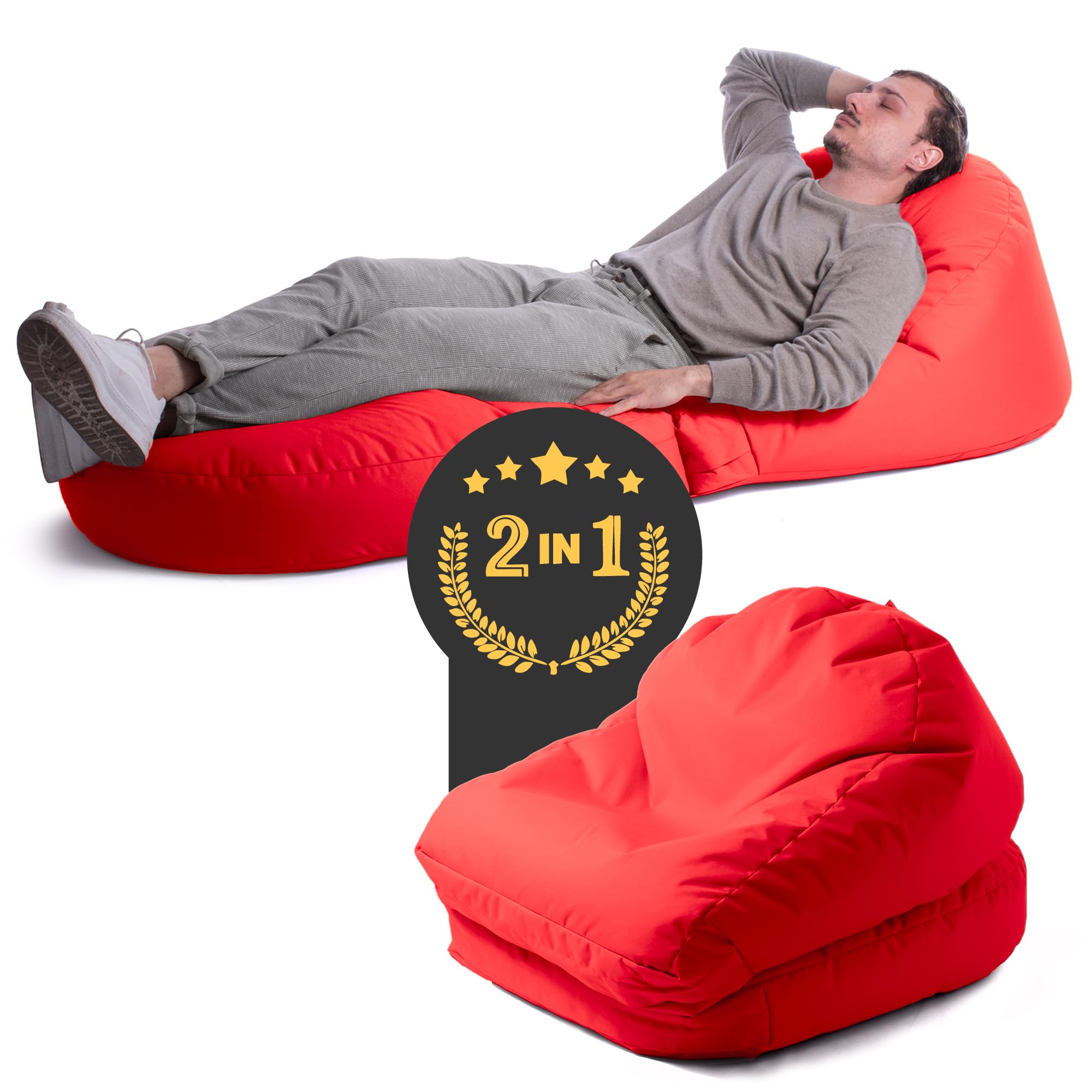 Pouf Poltrona Pouf Chaise Longue Avalon Double Samba 75x180cm