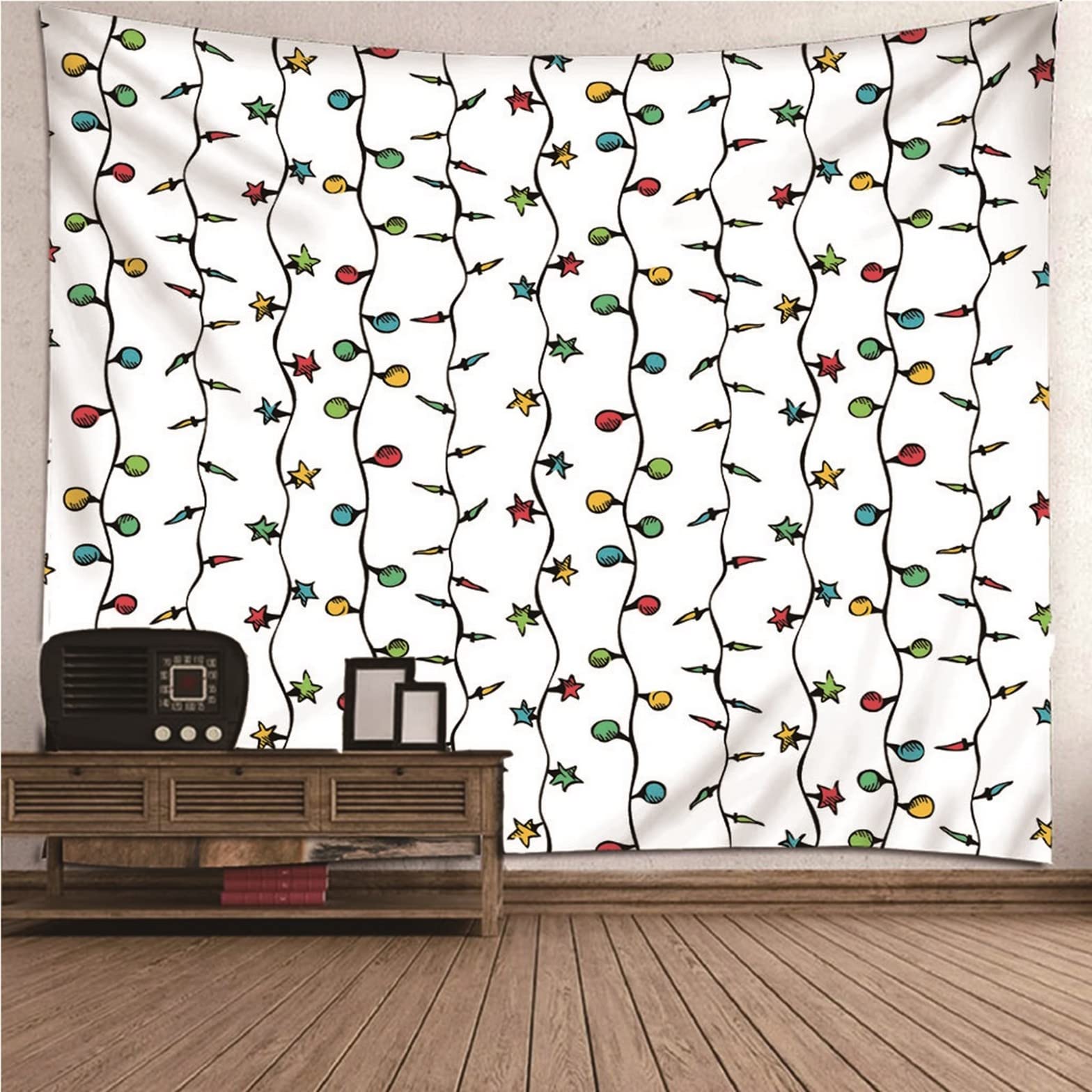 Ethereval Wall Tapestry Nature For Bedroom Aesthetic Lantern Pattern Cloth Hanging Small White Wall Hangings Fabric Decorations 260x240cm