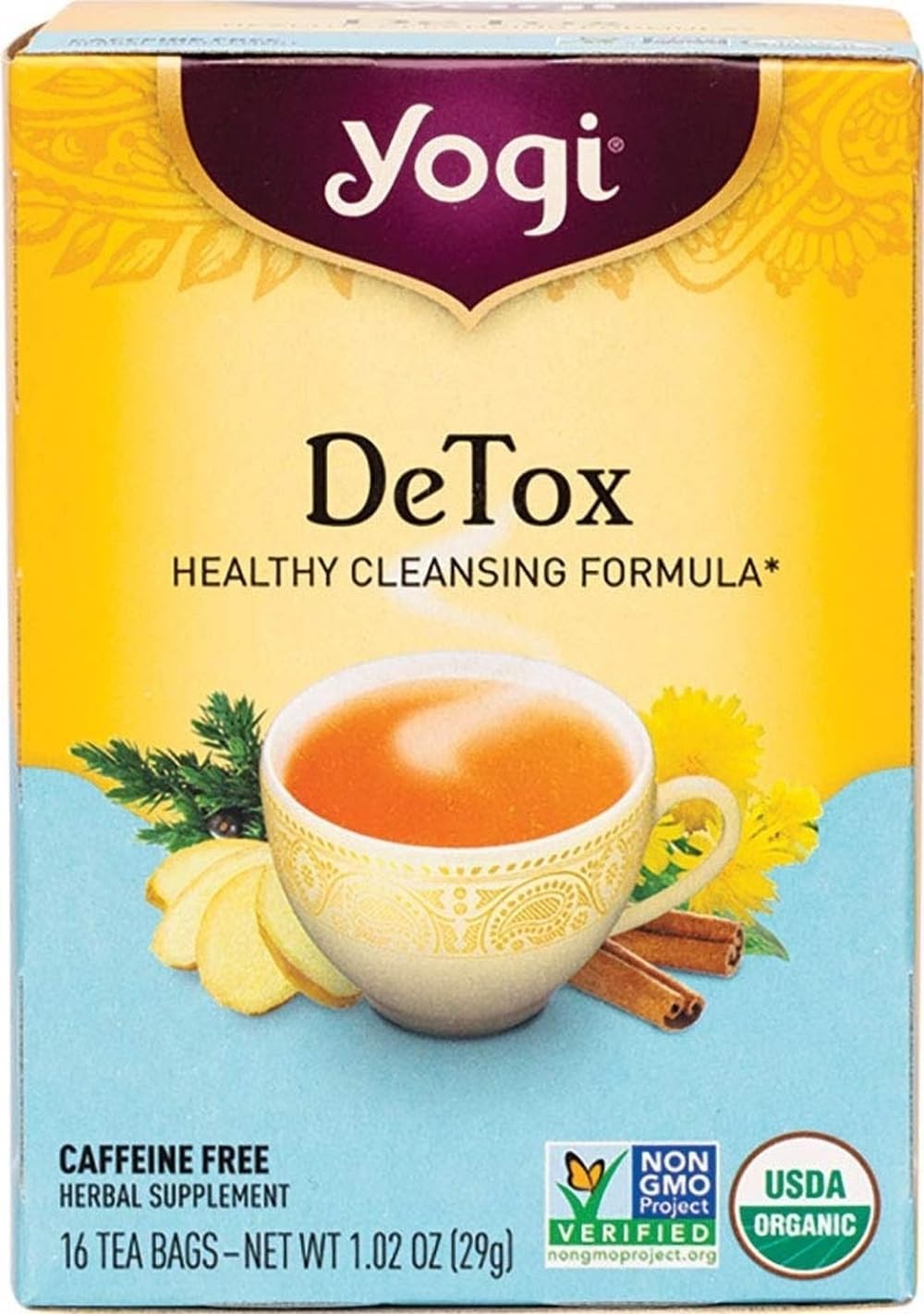 Yogi Organic Detox Tea, 16 ct