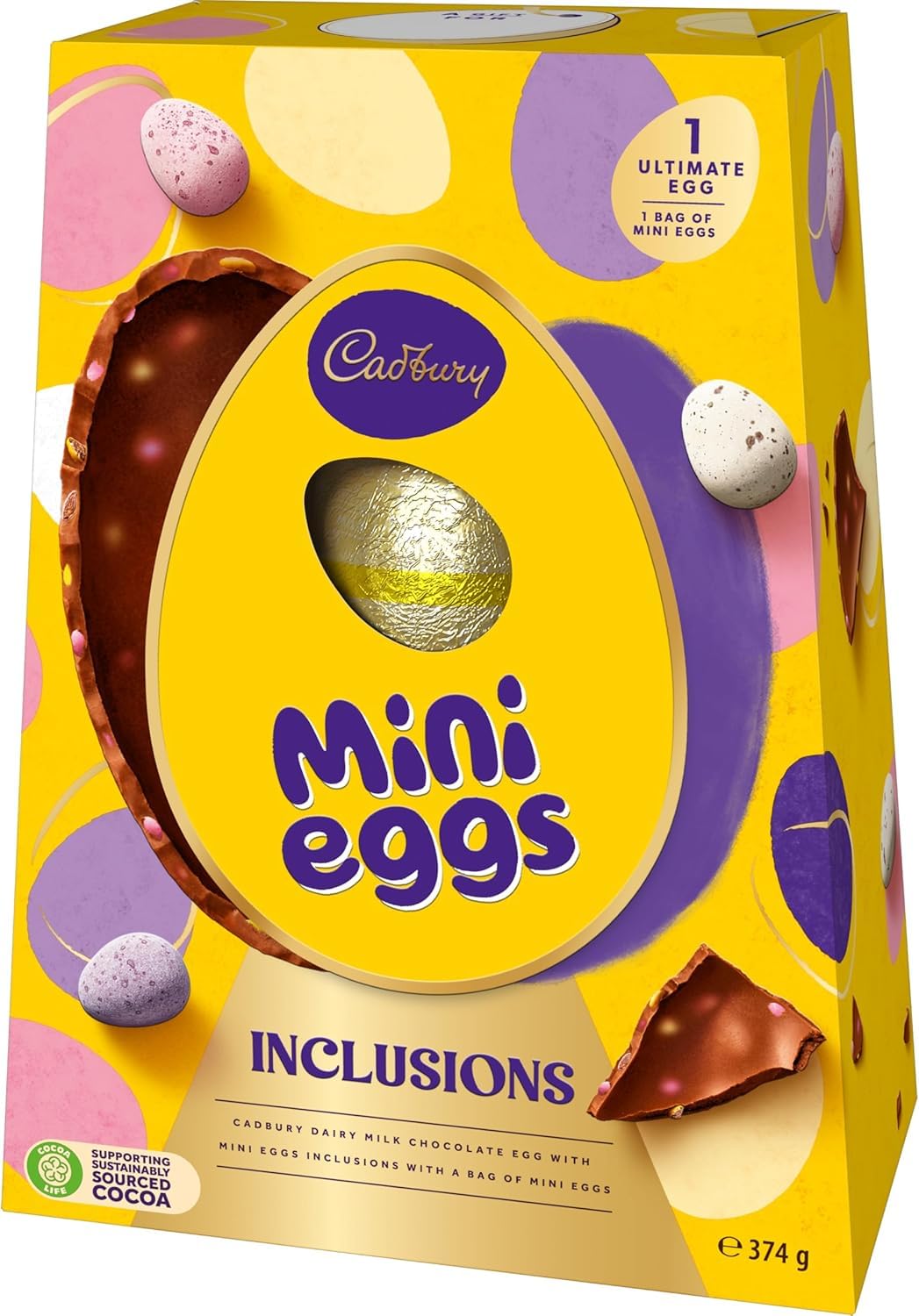 Cadbury Mini Eggs Inclusions Ultimate Egg 374g (Pack of 1)