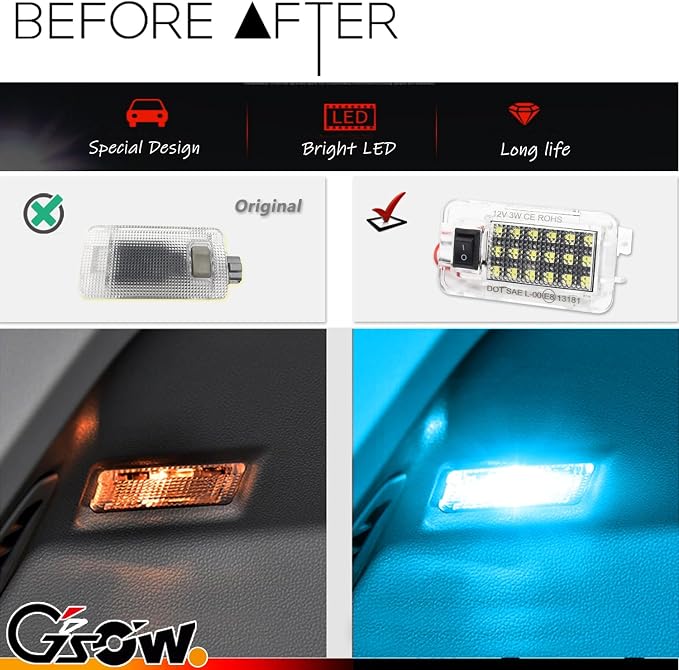 Led Luz de Maletero para Toyota RAV4 2022 2023 2024 2025, Lamparas Decorativas, Luz de Techo de Carga, Accesorios Rav4, 1 PC, Ice Blue miniatura 2