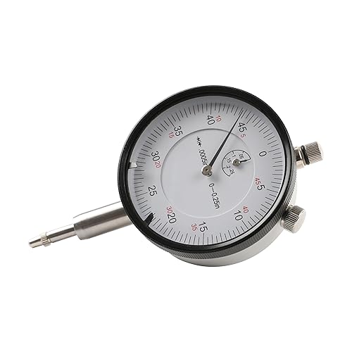 Miniatura 25 de HFS dial indicador de 1 x 1/2000 pulgadas, herramienta de torno de alta precisión para agujeros de 1/4 pulgadas, 1 pulgada