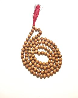 CMEI Sandalwood Mala Beads 108+1 8mm Mala Necklace Japa Mala Hand Knotted Tibetan Mala Prayer Beads Meditation Beads Yoga ...