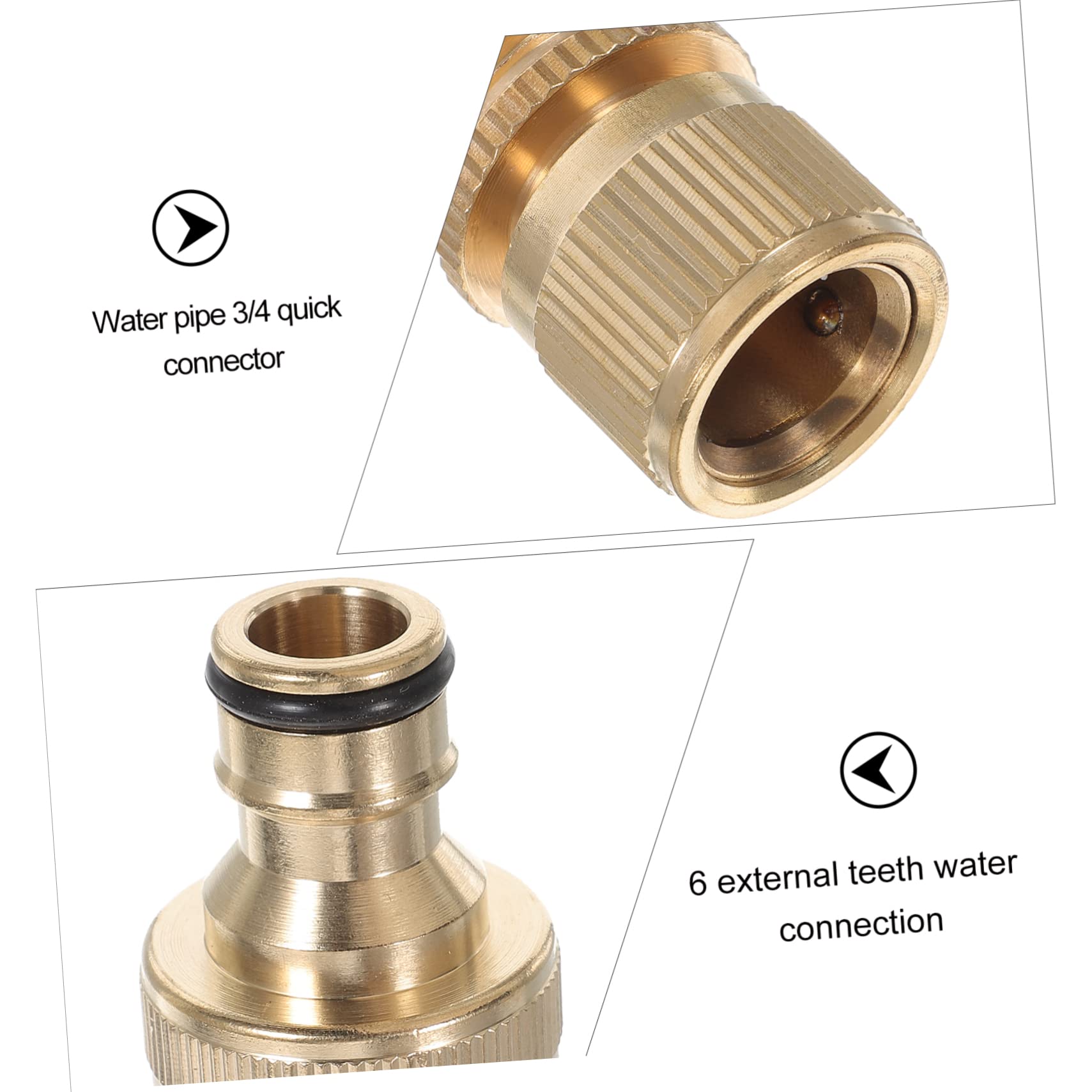 Adaptadores de grifo flexibles con rosca de hierro macho, juego de accesorios for conectores de manguera, conectores de línea de aire, conectores rápidos for manguera, juego de acoplador y enchufe de