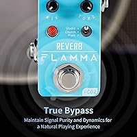 Vista 51 de FLAMMA FC05 Mini pedal de modulación con brida de coro Trémolo Phaser Vibrato Rotary Liquid Autowah Stutter Ring LowBit