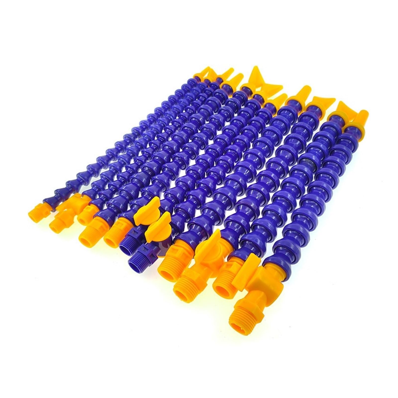 Flexible Coolant Pipe Flexible Coolant Pipe 6Pcs Multicolor 300-500mm 1/4-1/2 Flat/Round Nozzle CNC Mill Lathe