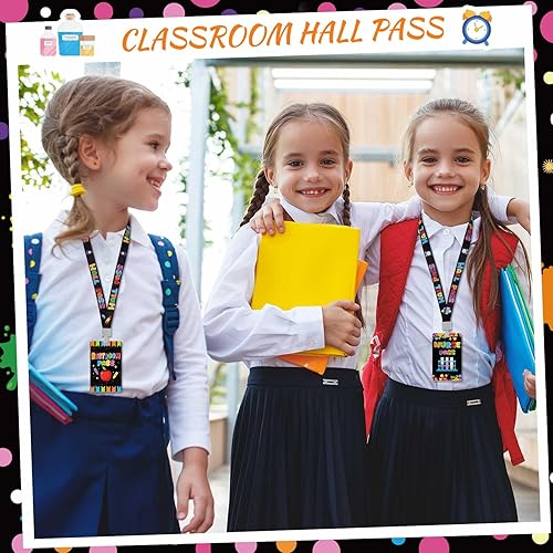 Vista 26 de Ctosree Juego de 8 cordones de PVC irrompibles para pasillos y pases escolares, suministros escolares, suministros para profesores, para aula