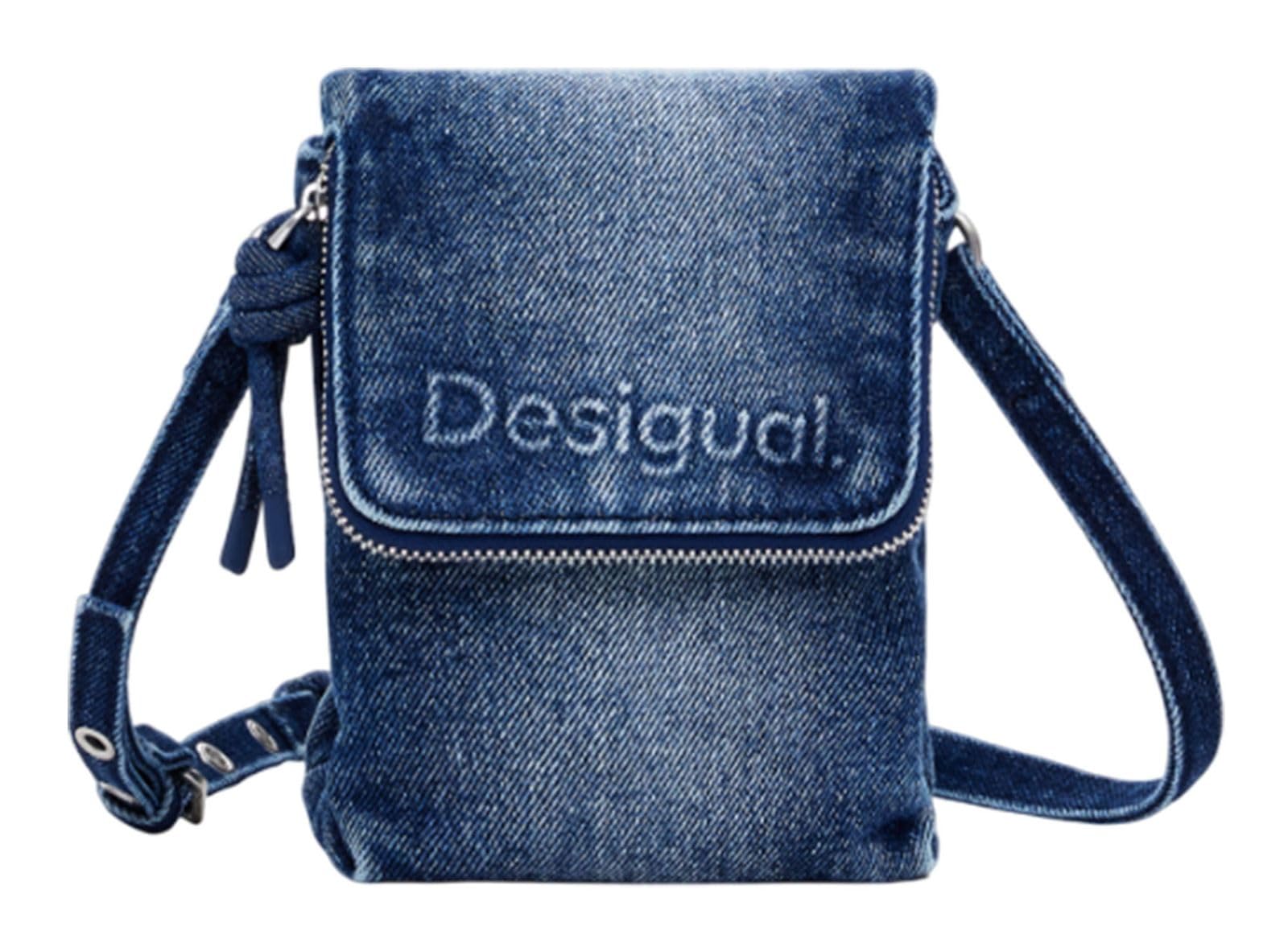 Desigual Damen Denim Medium Wash 25Sayd03 Bi-Fold Wallet, Blue