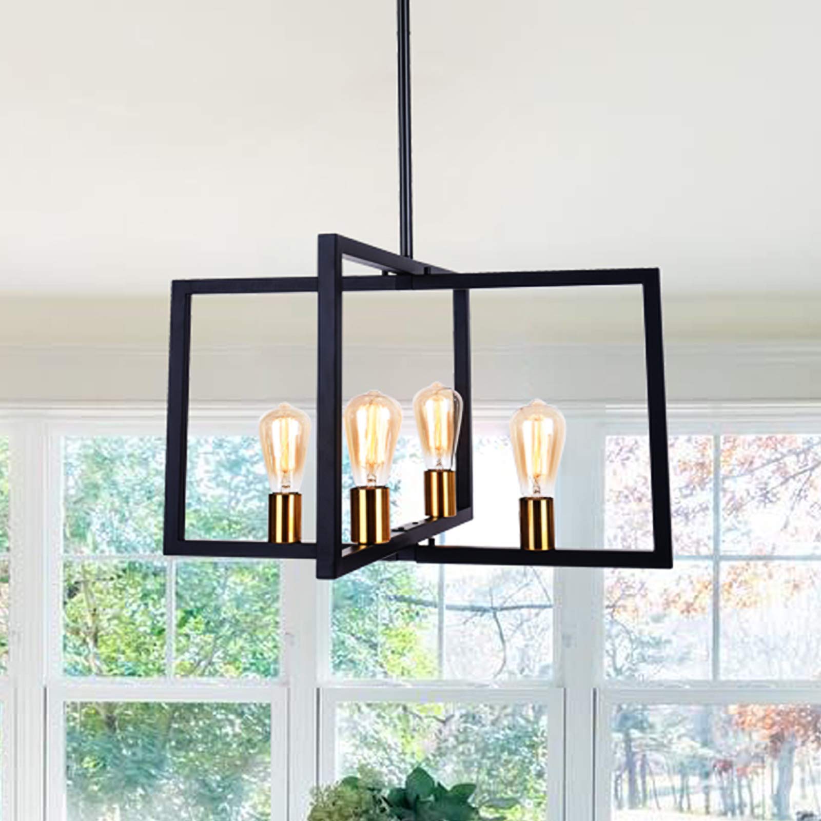 Buy OYIPRO Modern Dining Room Pendant Light, 4 Lights Industrial