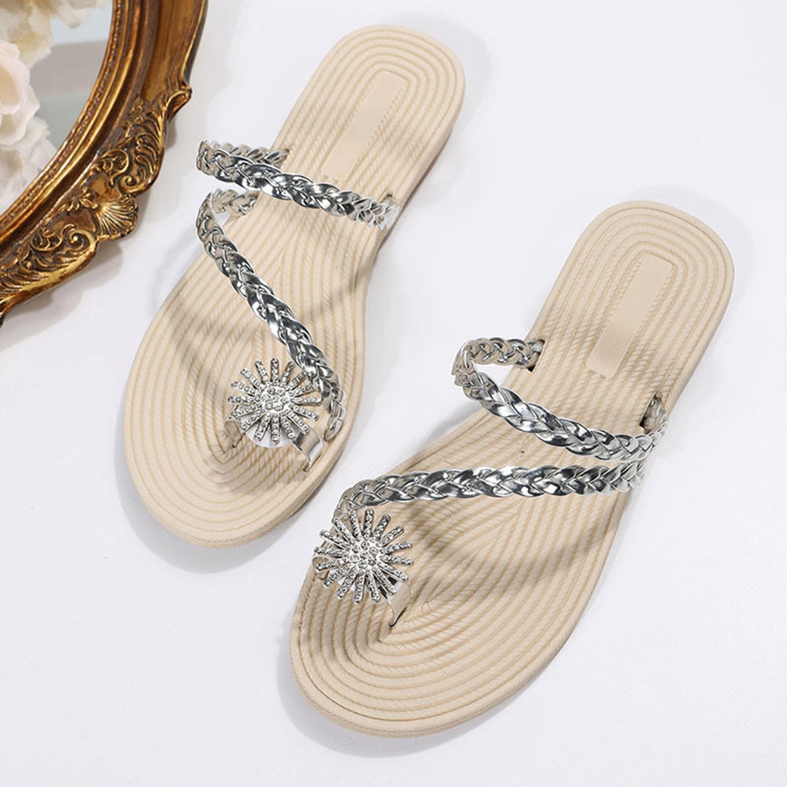 Amazon.com: Minimalist Strappy Sandals for Womens Summer  display picture 1