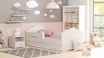 Letto Bambini LUK 160x80cm Con Sponde - Unicorno Rosa, Cassetto, Materasso Incluso, 110kg Portata - Foto 8