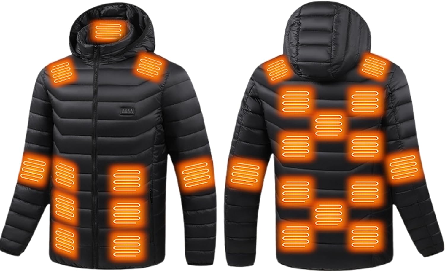 Heated Jacket for Men Women, Electric Heating Hooded Coat Lightweight Outdoor Sport Heated Clothing for Hunting