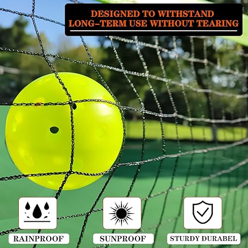 Miniatura 4 de Pickleball Net for Driveway, Portable Pickleball Net System with Regualtion Size 22FT Pickle Ball Net, Outdoor Pickleballs, Carry Bag, Weather