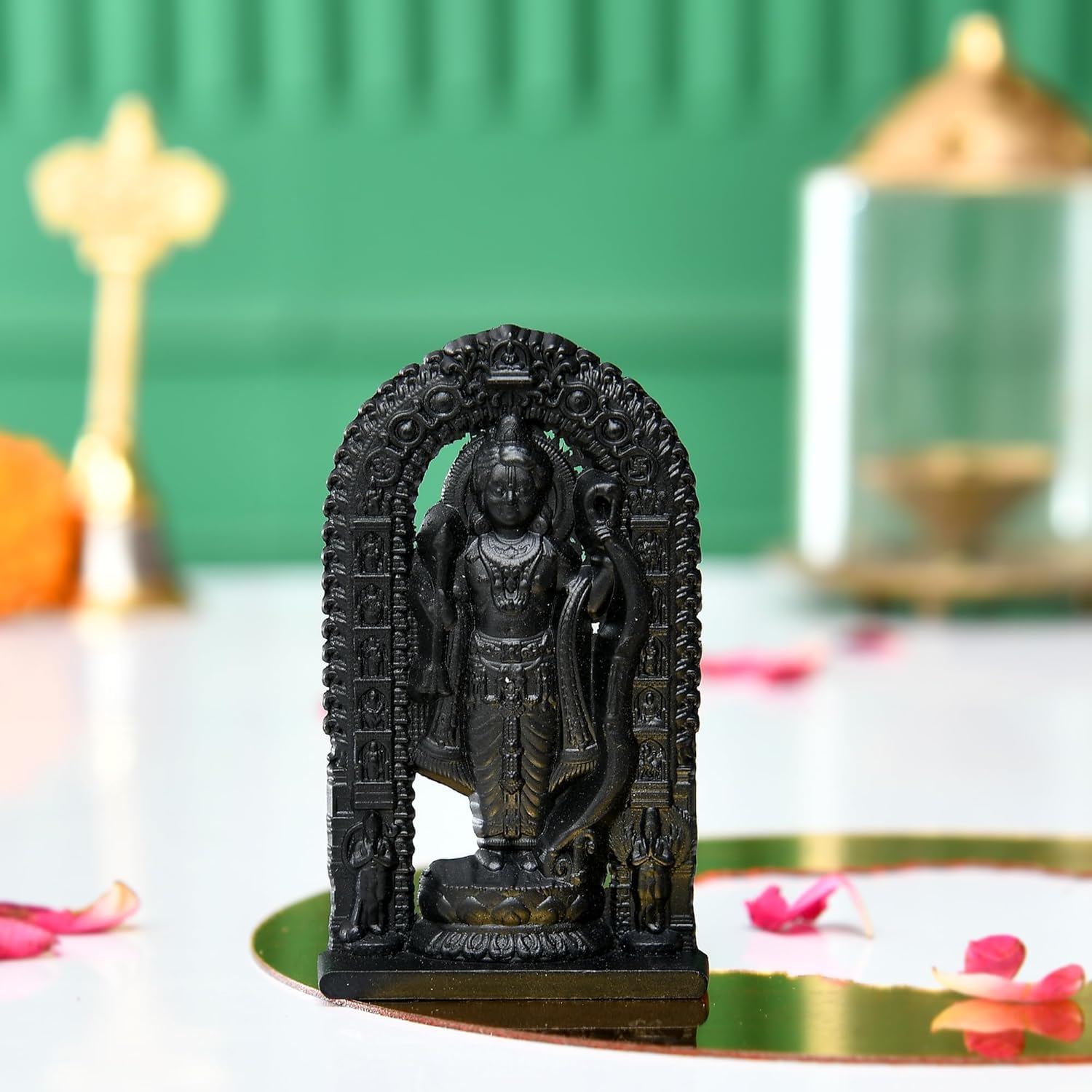 Shree Ram Lalla Ayodhya Idol en métal de 7 cm : sublimez votre décoration d'intérieur