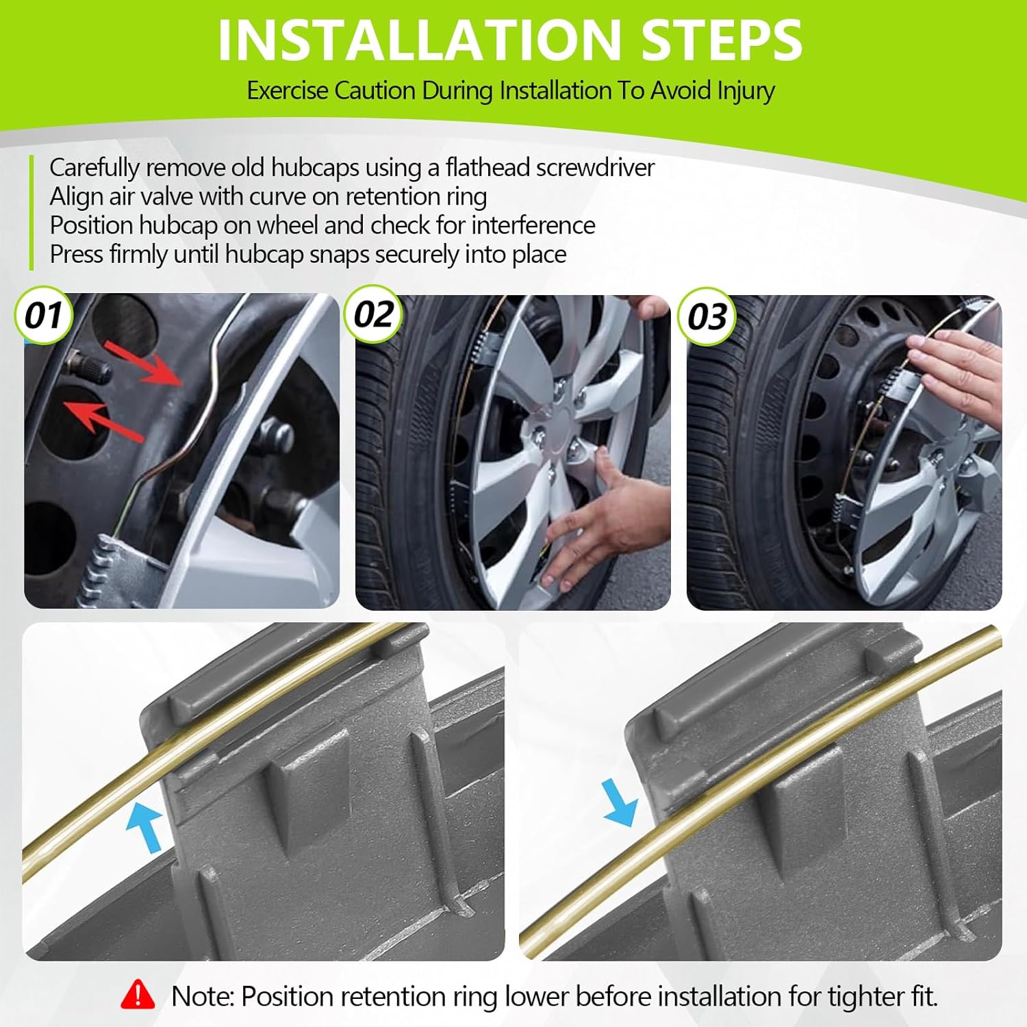 Hub Cap Wheel Cover Compatible with 2017-2023 Subaru Impreza, Chrome Plated Silvery OEM Style Tire Hub Hubcap Wheel Cover 1pc Fit for 2017-2023 Subaru Impreza 28811FL010 28811FL02A Hubcap