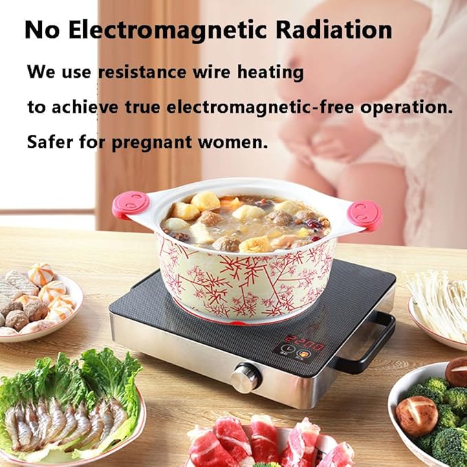 Estufa Vitrocerámica 1 Puesto 30 cm Portátil 220V miniatura 6