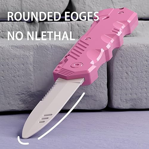 Miniatura 4 de Lovisun Cuchillos retráctiles de juguete de plástico  Paquete de 2  Seguro y divertido para niños y adultos  Ideal para Halloween, cosplay, trucos