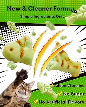 3.53oz Cat Grass Treats for Hairball Control, Digestive