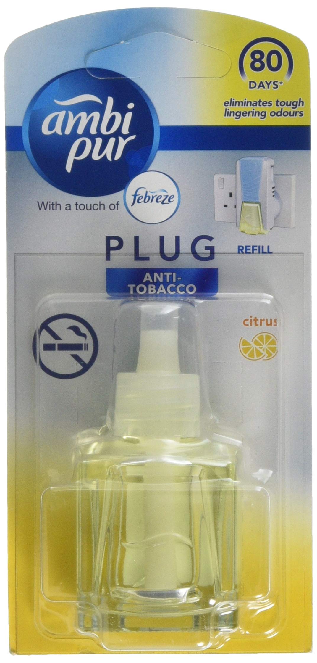 Ambi Pur 20 Ml Anti Tobacco Air Freshener Plug In