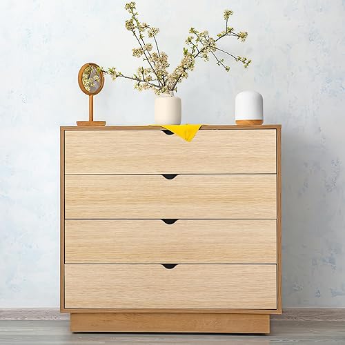 Miniatura 77 de Arthome - Papel tapiz para despegar y pegar, contacto de madera negra, papel tapiz negro, papel tapiz autoadhesivo y extraíble para encimera, Negro