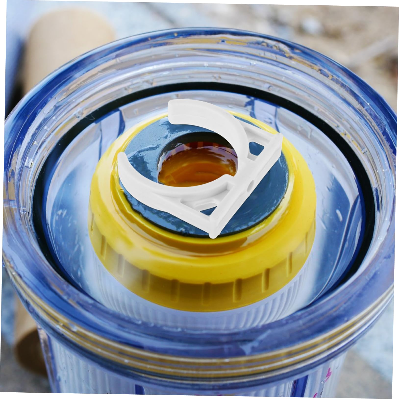 ARTIBETTER Water Filter Supplies 5pcs Small Fixing Clips Plastic Membrane Housing Clips for Ro Membrane Housing Replacement