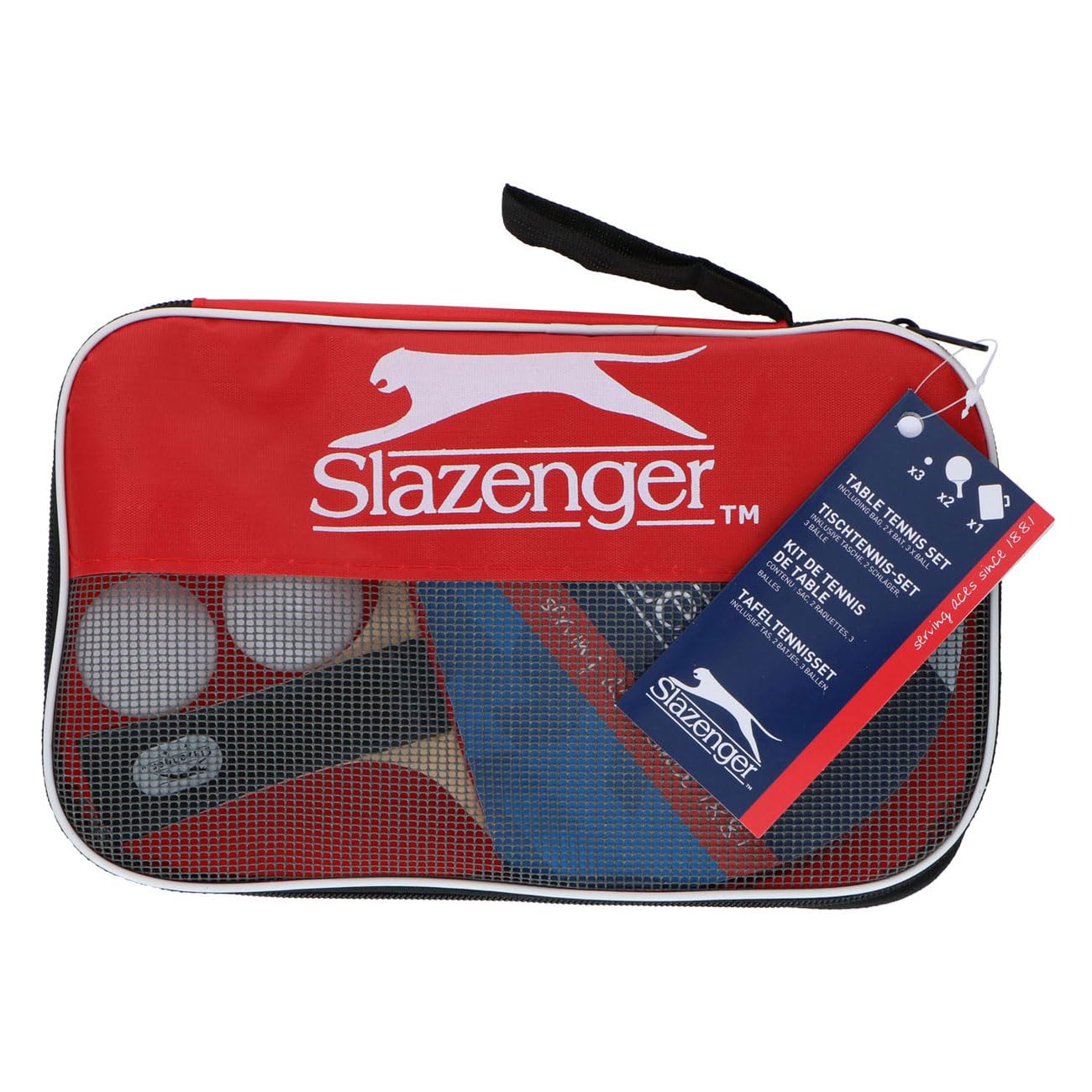 Edco Table Tennis Set 6Pcs Wd Includes Bats Balls And Carry Bag For Home Or Travel
