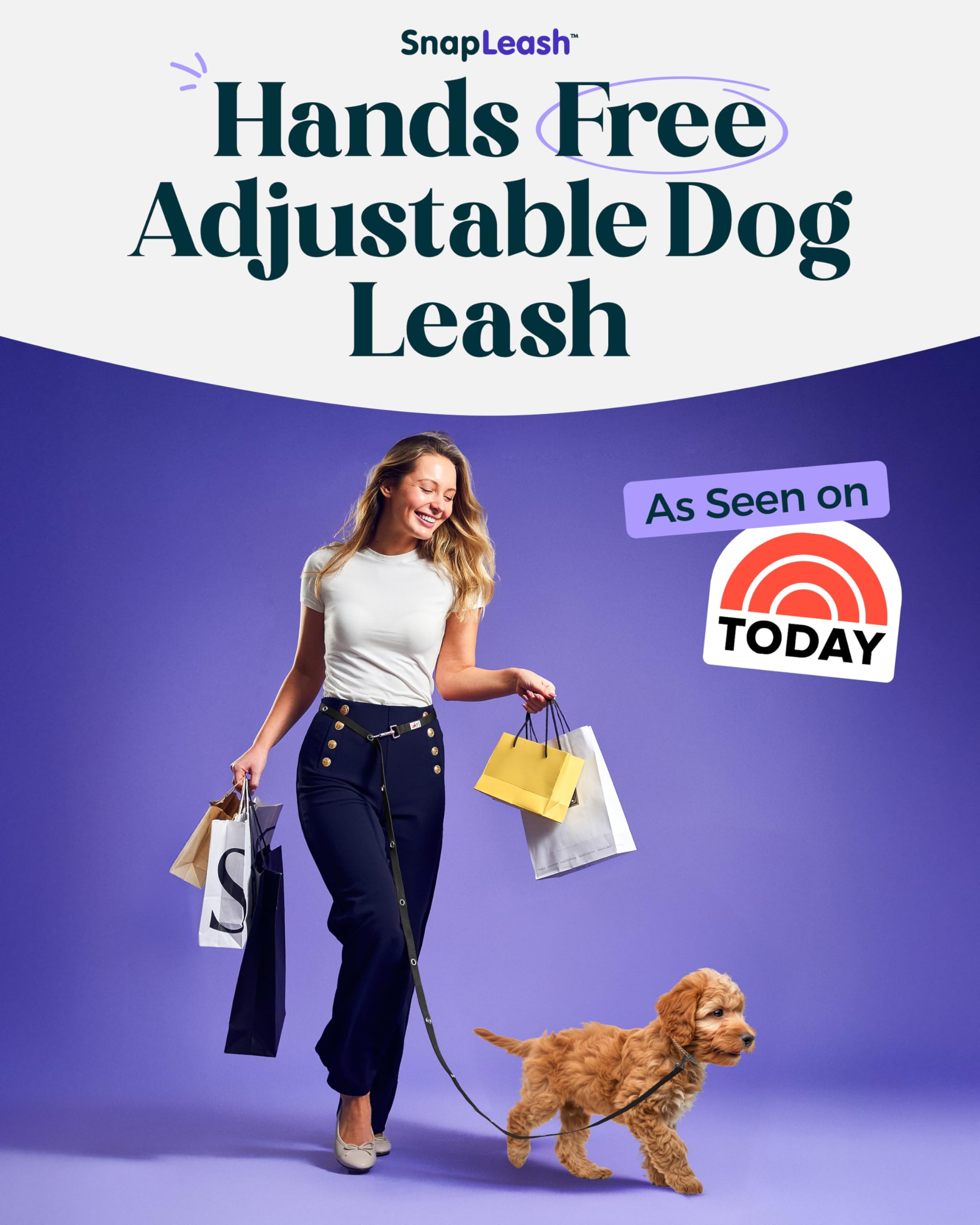 Hands-Free Dog Leash Training Running Snapleash, Waist & Shoulder Lead for Walking, Traffic Lead, Dual Pet Leash Adjustable for Large, Medium and Small Dog Breeds (Black, Small (5/8in x 7.5ft))