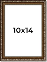 Vista 135 de Marco de fotos completo de madera dorada envejecida de 16 x 20 pulgadas con plexiglás acrílico UV, parte trasera de tablero de espuma y accesorios