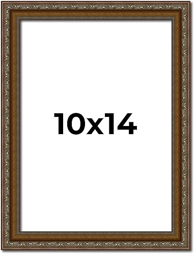 Miniatura 135 de Marco de fotos completo de madera dorada envejecida de 16 x 20 pulgadas con plexiglás acrílico UV, parte trasera de tablero de espuma y accesorios