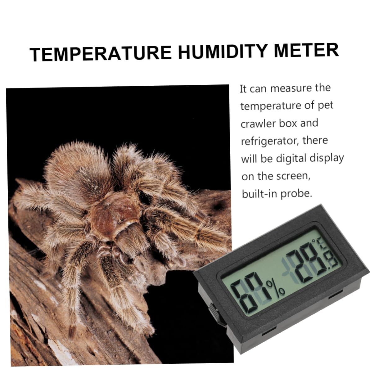Sosoport 10pezzi Mini Hygrometer Wireless Termometro Digitale per Misurazione di Temperatura e umidità Display LCD per Uso Ed Esterno