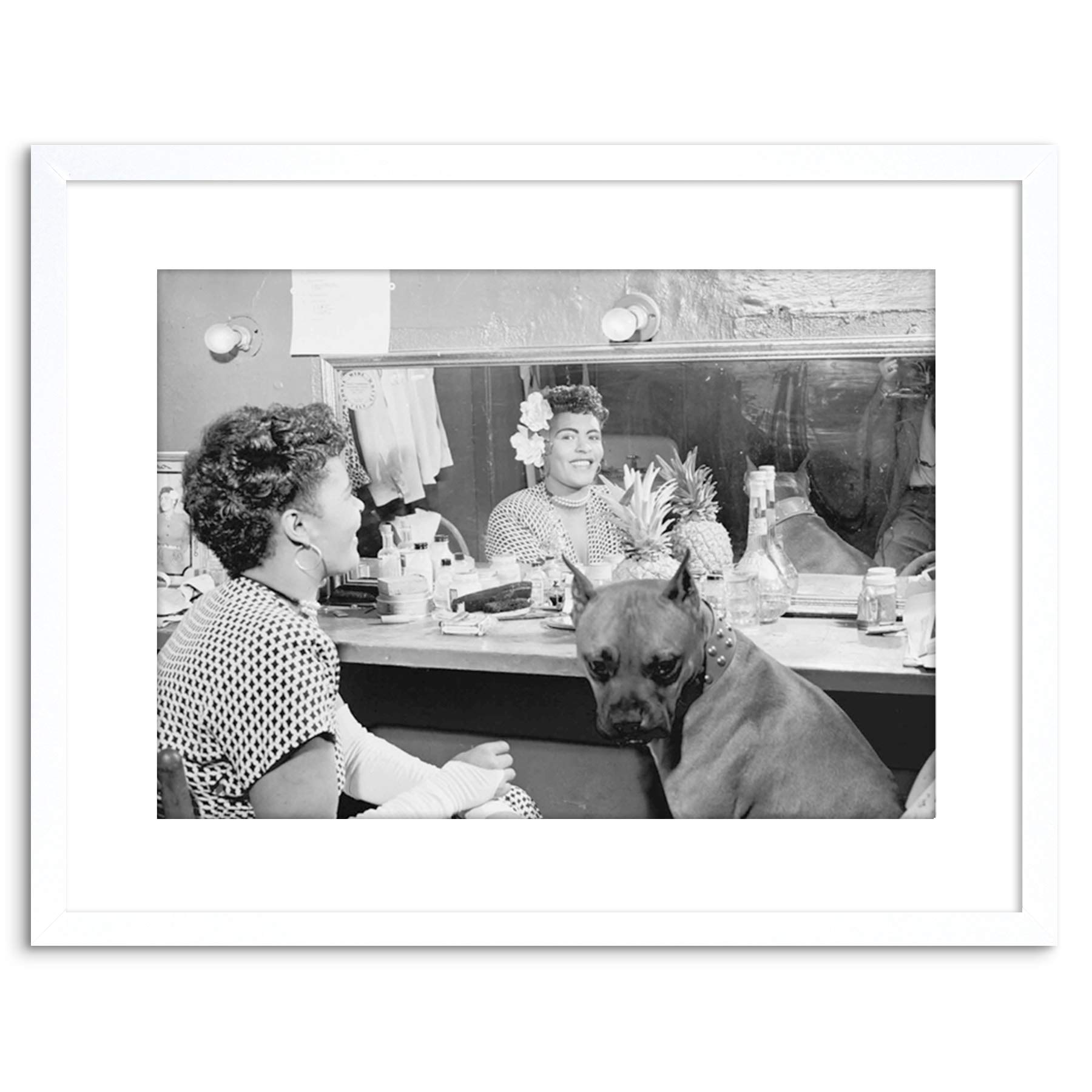 Wee Blue Coo MUSIC VINTAGE PHOTO BLUES JAZZ SINGER BILLIE HOLIDAY FRAMED PRINT F97X7568