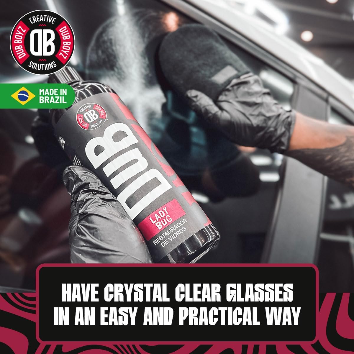 DUB BOYZ Lady, Water Spot Remover – Removes Mineral Deposits and Hard Water Stains, Safe for Glass, Chrome, and Painted Surfaces, Quick Action Formula, (16 Fl Oz) (2 UND)