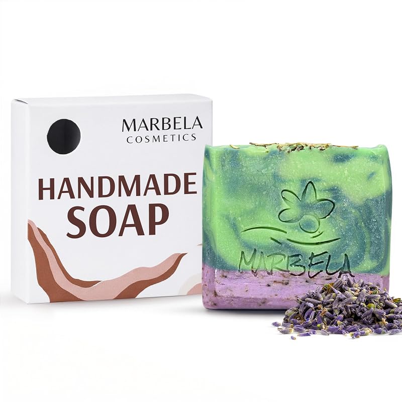 Sabonete em barra artesanal Marbela Lavender Fields, 99 g