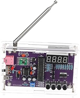 HIAKDOFT 1juego Kit De Soldadura Electrónica Para Adultos Circuito Fm y Carcasa Proyectos De Soldering Para Práctica y A...