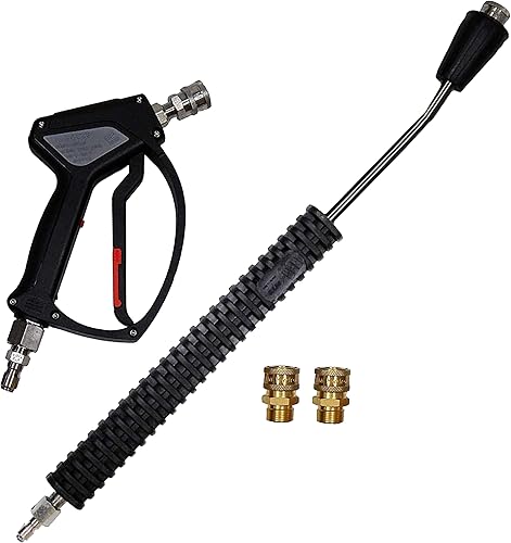 El kit de varita de extensión para lavadora a presión MTM Hydro de 20 pulgadas y pistola rociadora SGS28 para tu lavadora a presión de grado