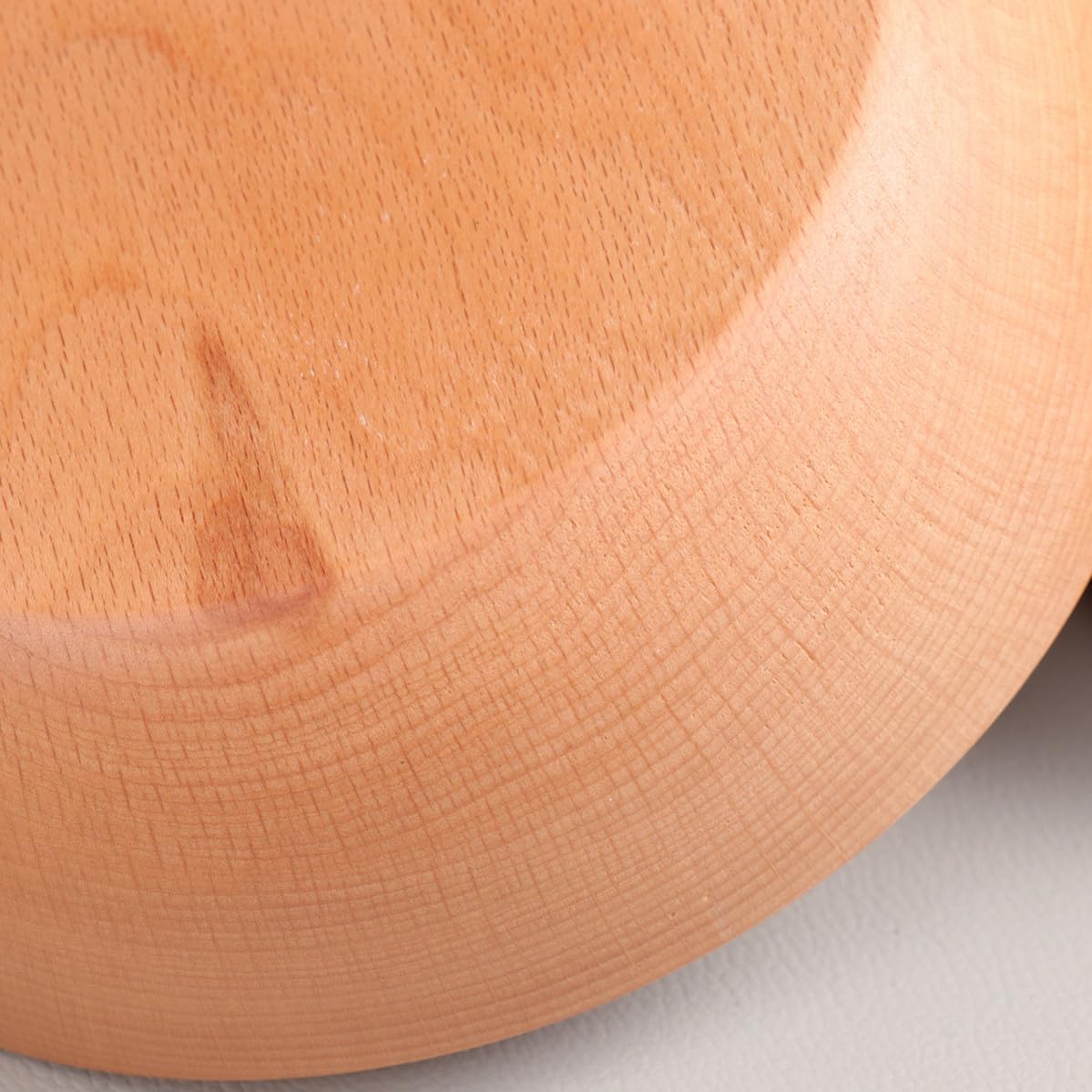 SHOWERORO Salad Bowl Wooden Japanese Style Flat Bottom for Home