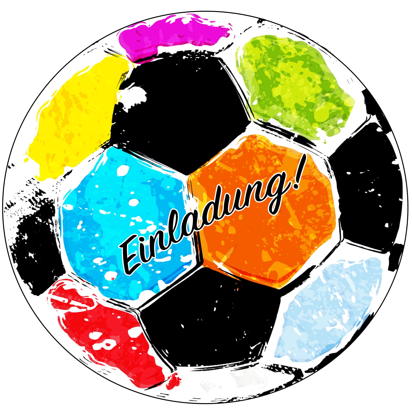 12 biglietti d'invito per il 9° compleanno per bambini, nono compleanno, calcio