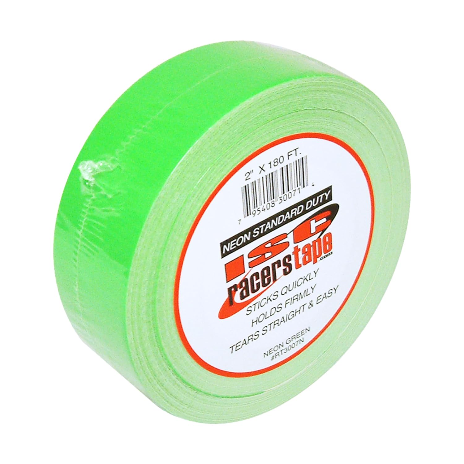 ISC Racers Tape RT3007N ISC Neon Standard-Duty Racer's Tape: 2" x 60 yd, Fluorescent Green