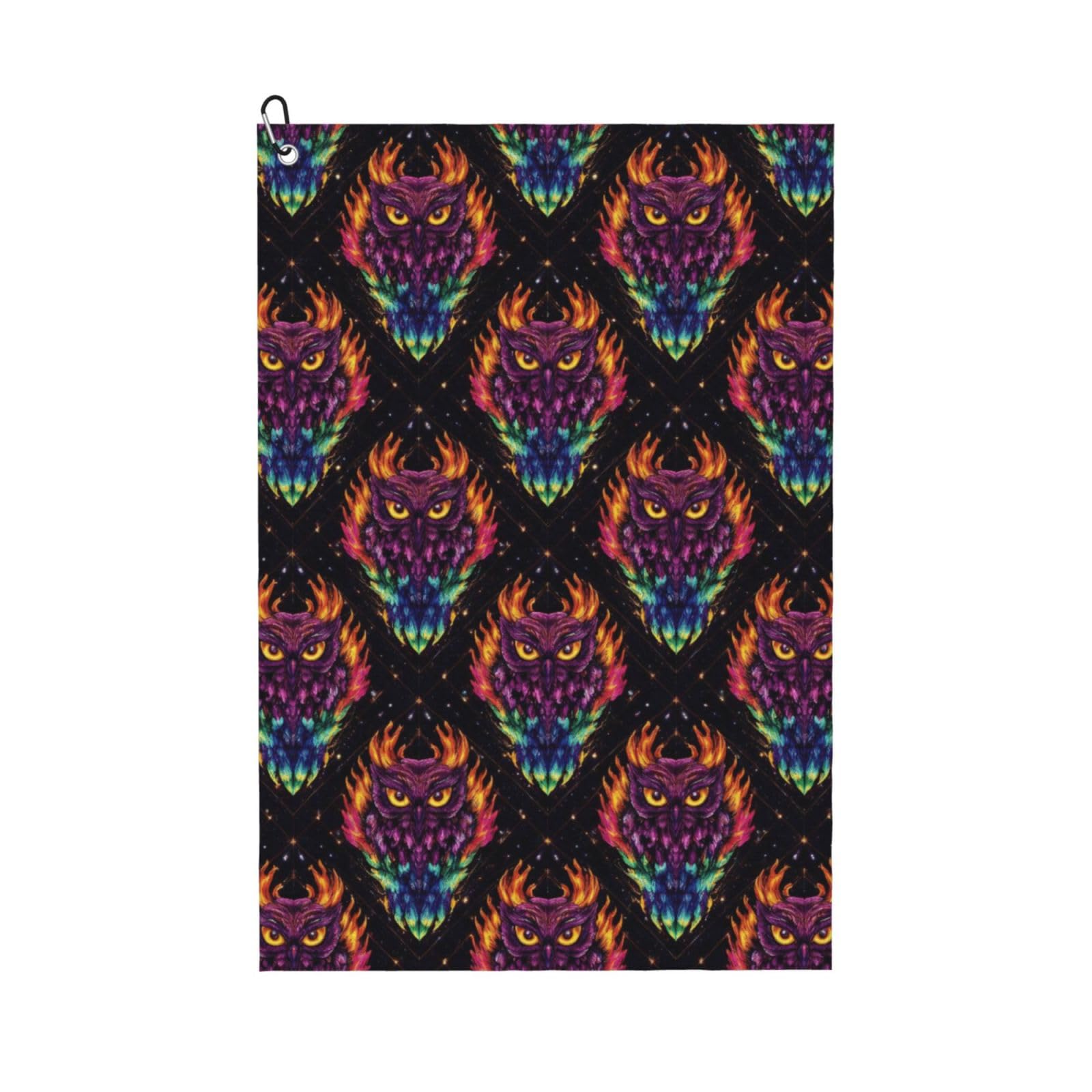 BSDFGSDD Abstract Owl Fire Art Golf Towel 24 x 16 inches