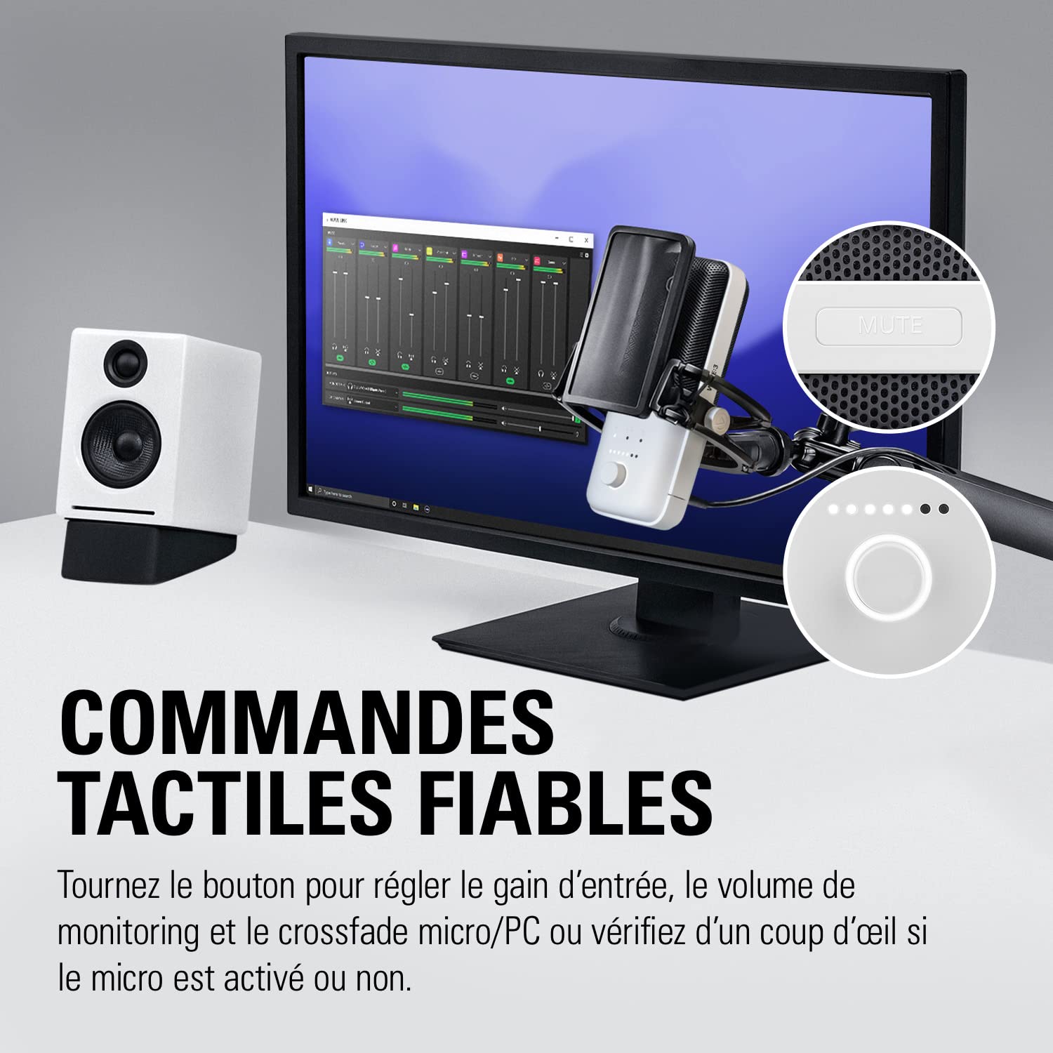 Elgato Wave:3 White – Micro à condensateur USB