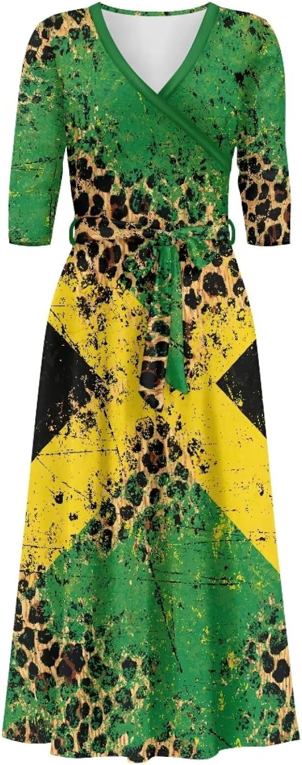 Plus Size Maxi Dress for Women with Pockets Sexy V-Neck Maxi Party Dress S-5XL - Image 5