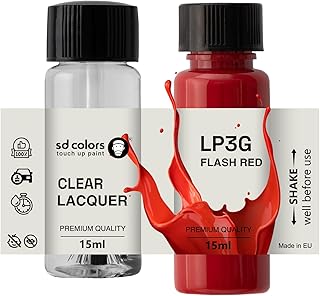 SD COLORS Flash Red LP3G P3G 1240 - Pintura para retocar (15 ML), color rojo