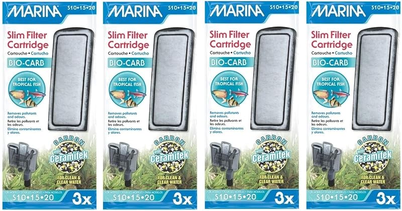 Marina Slim Filter Carbon Plus Ceramic Cartridge (12-Count)