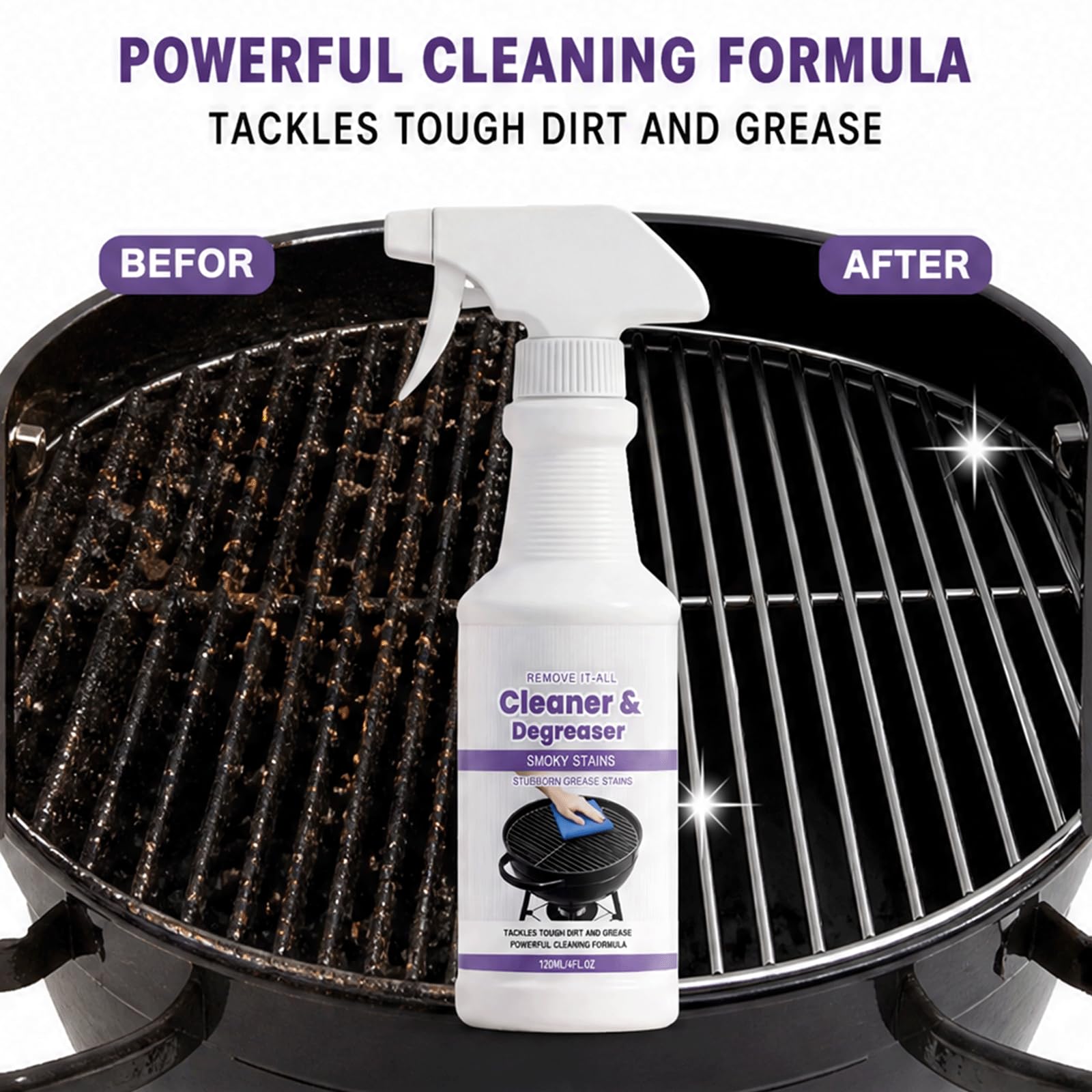 Eavy Duty Kitchen Degreaser Spray, BBQ Grill Cleaners Spray, Griddle Cleaner, Oven Degreasers, Stove Degreaser, Fast Acting Degreasers Sprays, No Scrub Cleaner (5 stücke)