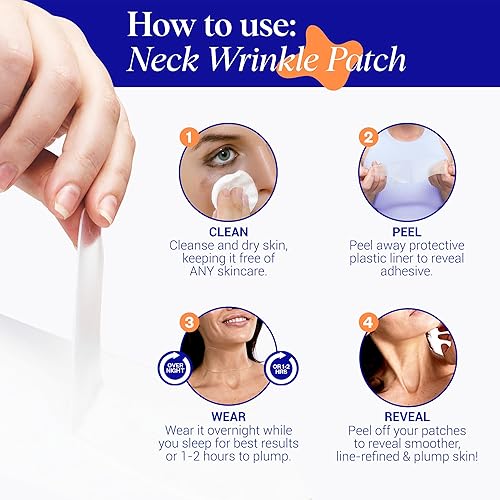 Miniatura 6 de Wrinkles Schminkles Parche antiarrugas para el cuello  Almohadillas alisadoras de silicona reutilizables, parches de arrugas formulados