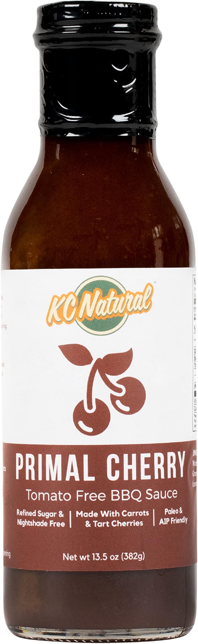 KC Natural - Paleo AIP Barbecue Sauce, Primal Cherry, 14 oz (1 pack)
