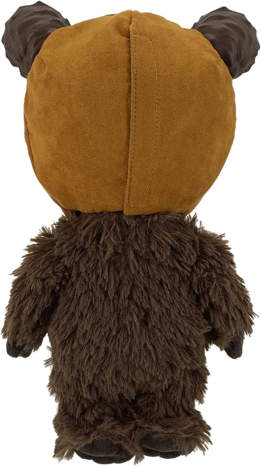 Mattel Star Wars Galactic Pals Plush Toy, Ewok 11-inch Soft Doll Set with Carrier & Personality Profile Card for Personalized Experience