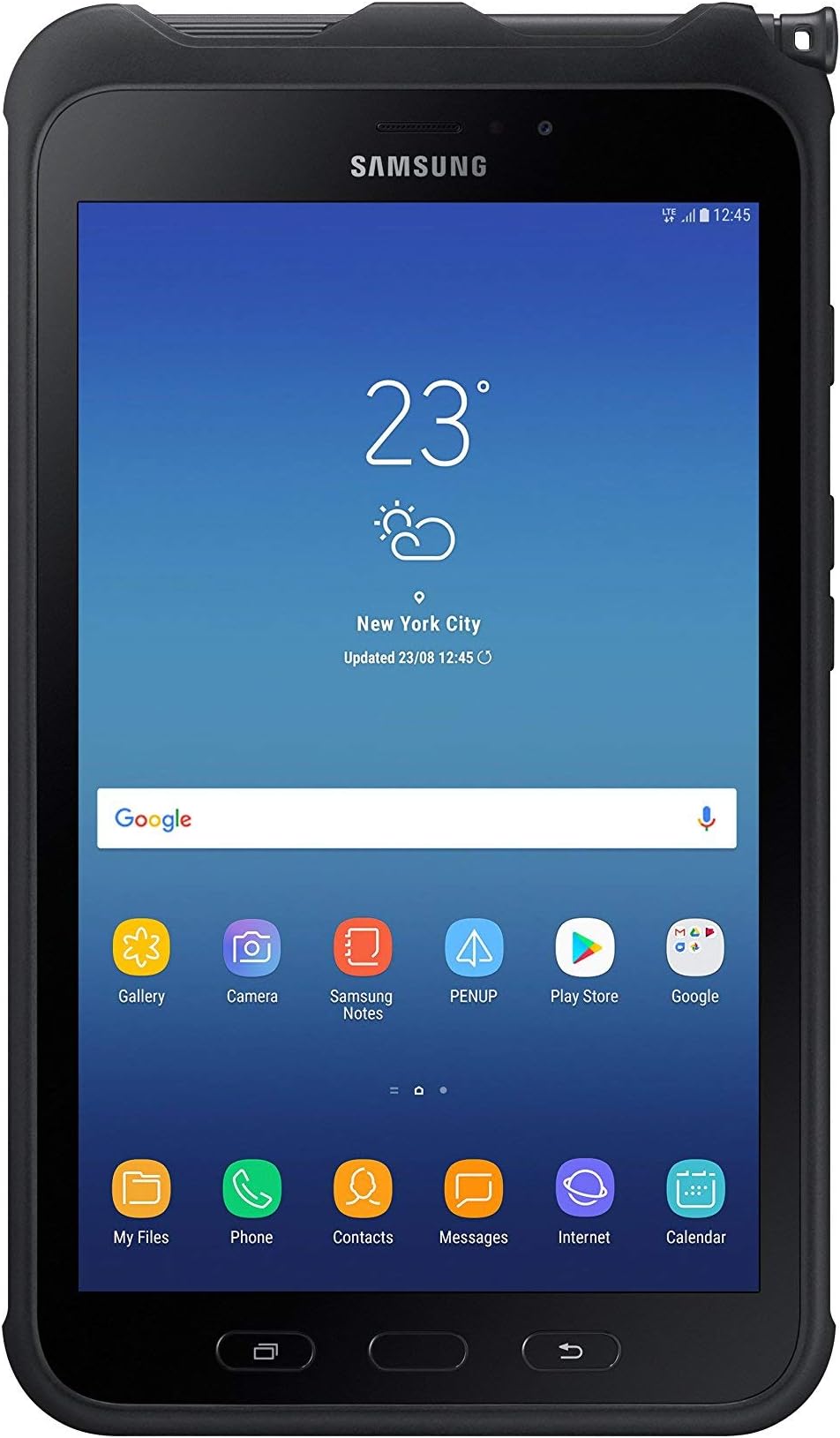 Samsung Galaxy Tab Active 2, T395, 8.0" Display 16GB (WiFi + Unlocked GSM 4G LTE), IP68 Water-Resistant, Tablet / Phone GSM Unlocked w/ S Pen - International Model - Black (Renewed)