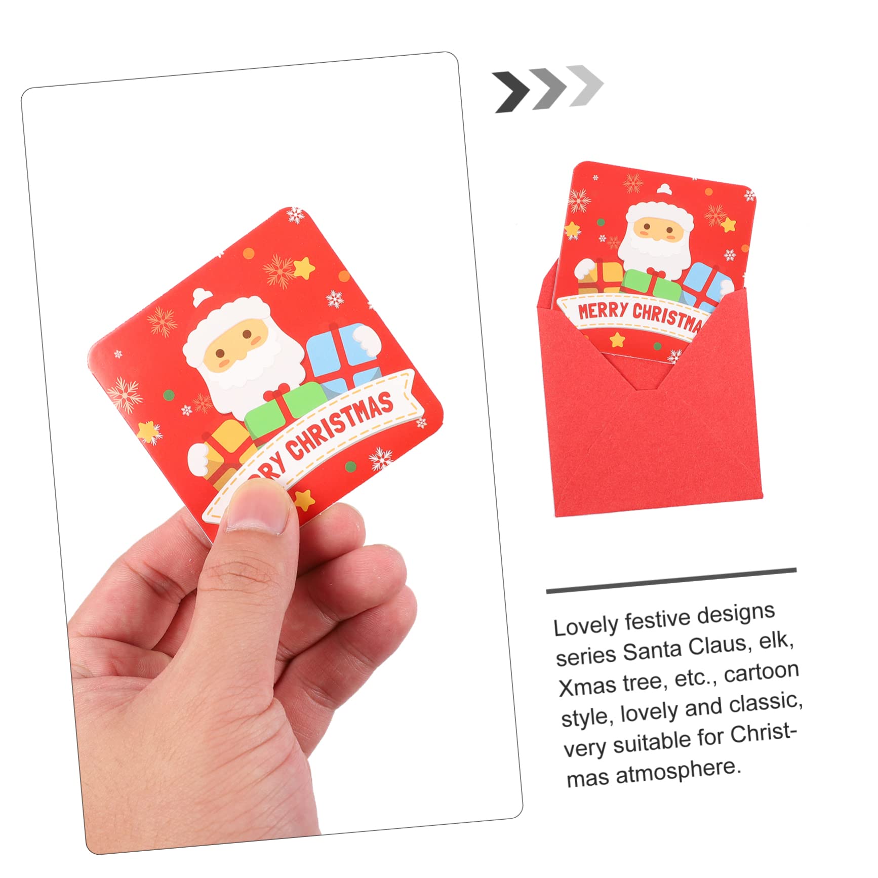 6 Set Di Biglietti Di Auguri Natalizi in Grandi Quantità 50 Biglietti Carta Speciale Design Di Babbo Natale Albero Di Biglietti Di Auguri Festivi Per Il Anno