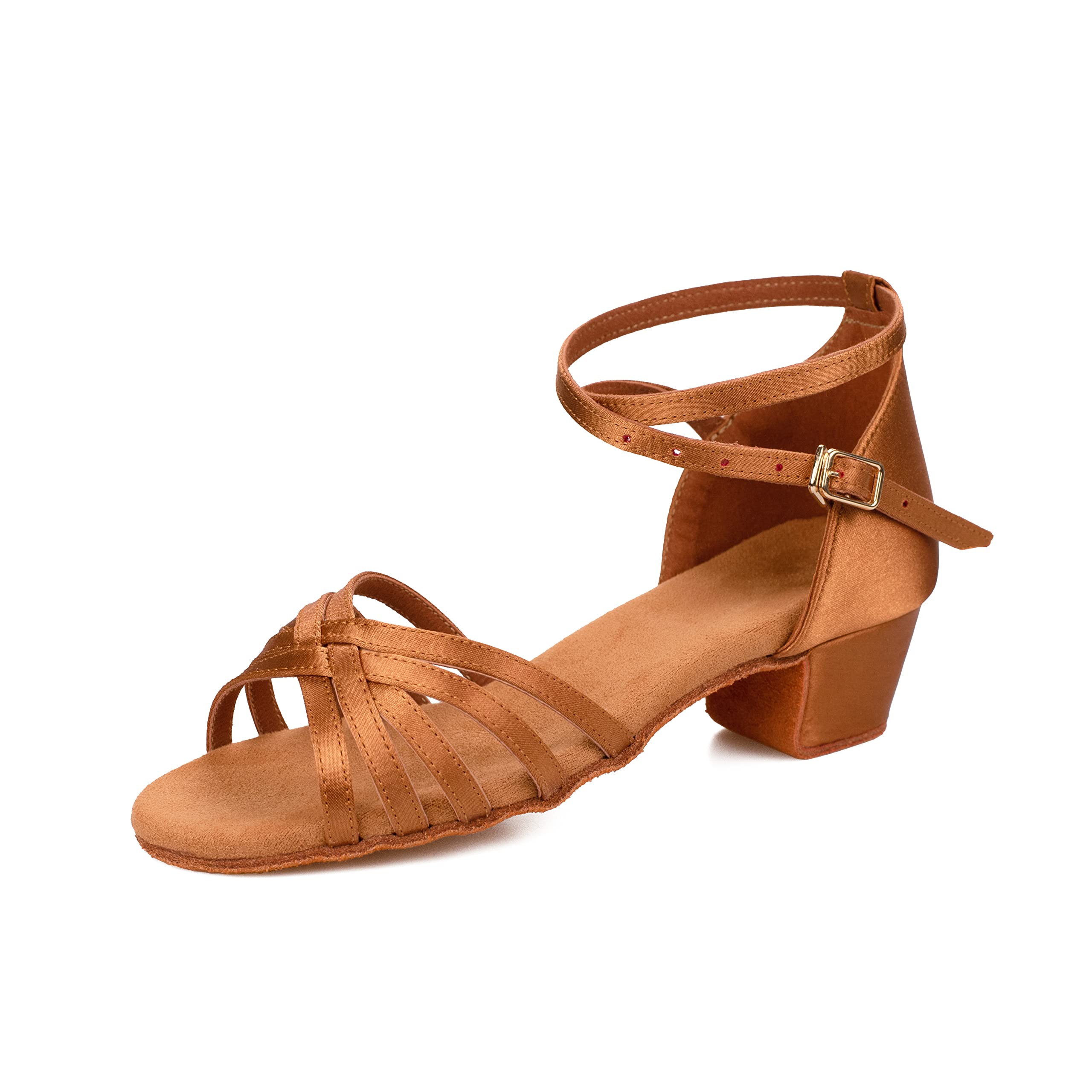Zapatos de Baile Latín Calzado de Tacón Medio para Niña/Mujer